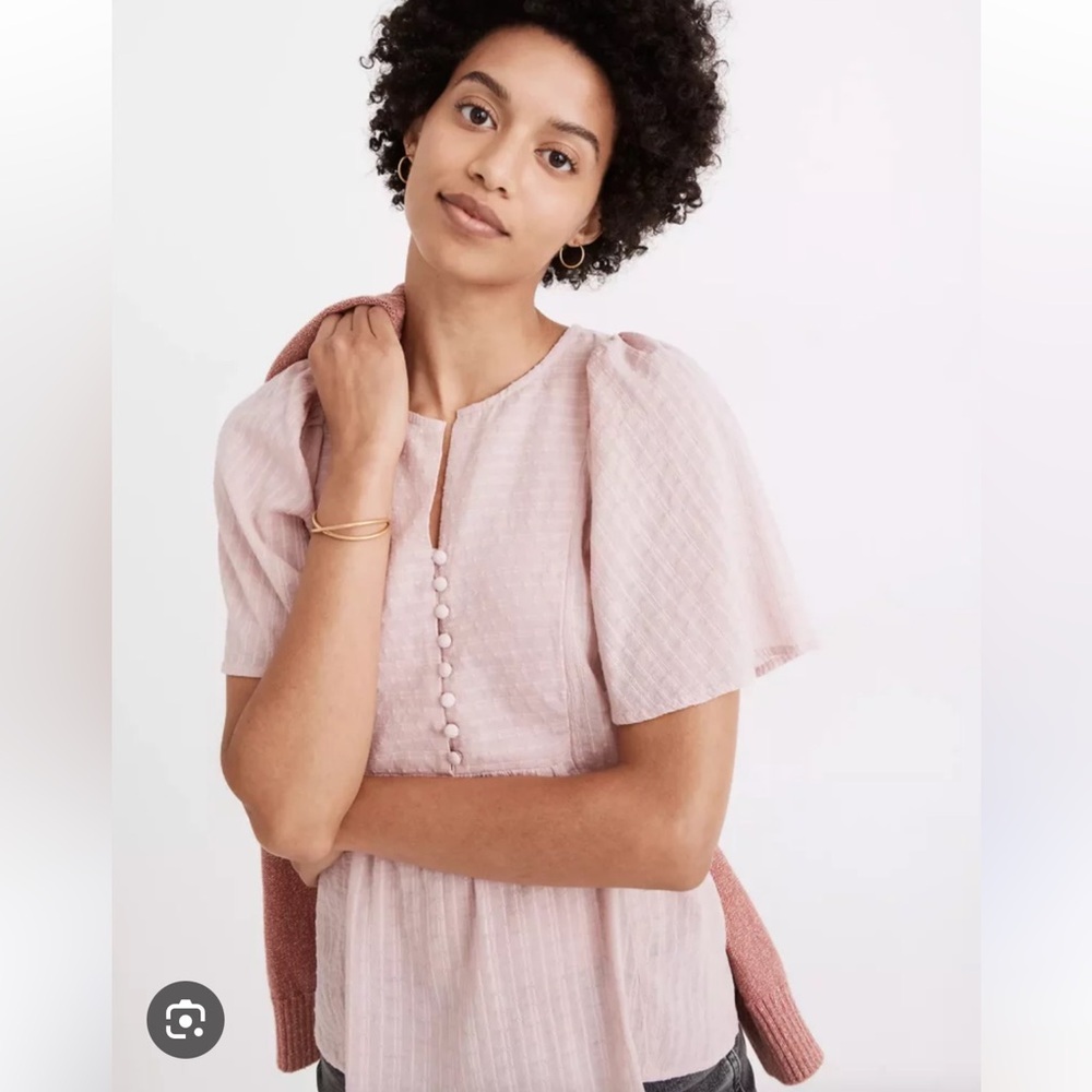 • Madewell • Women’s Courtyard Ruffle Top. Pink
XXS